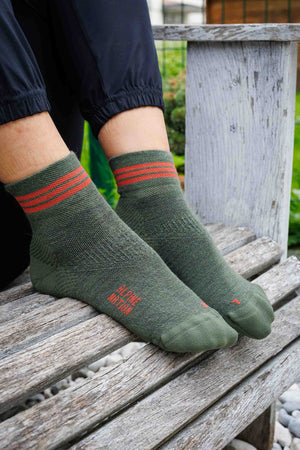 Seceda Light Merino Mid Crew Socks Retro Green