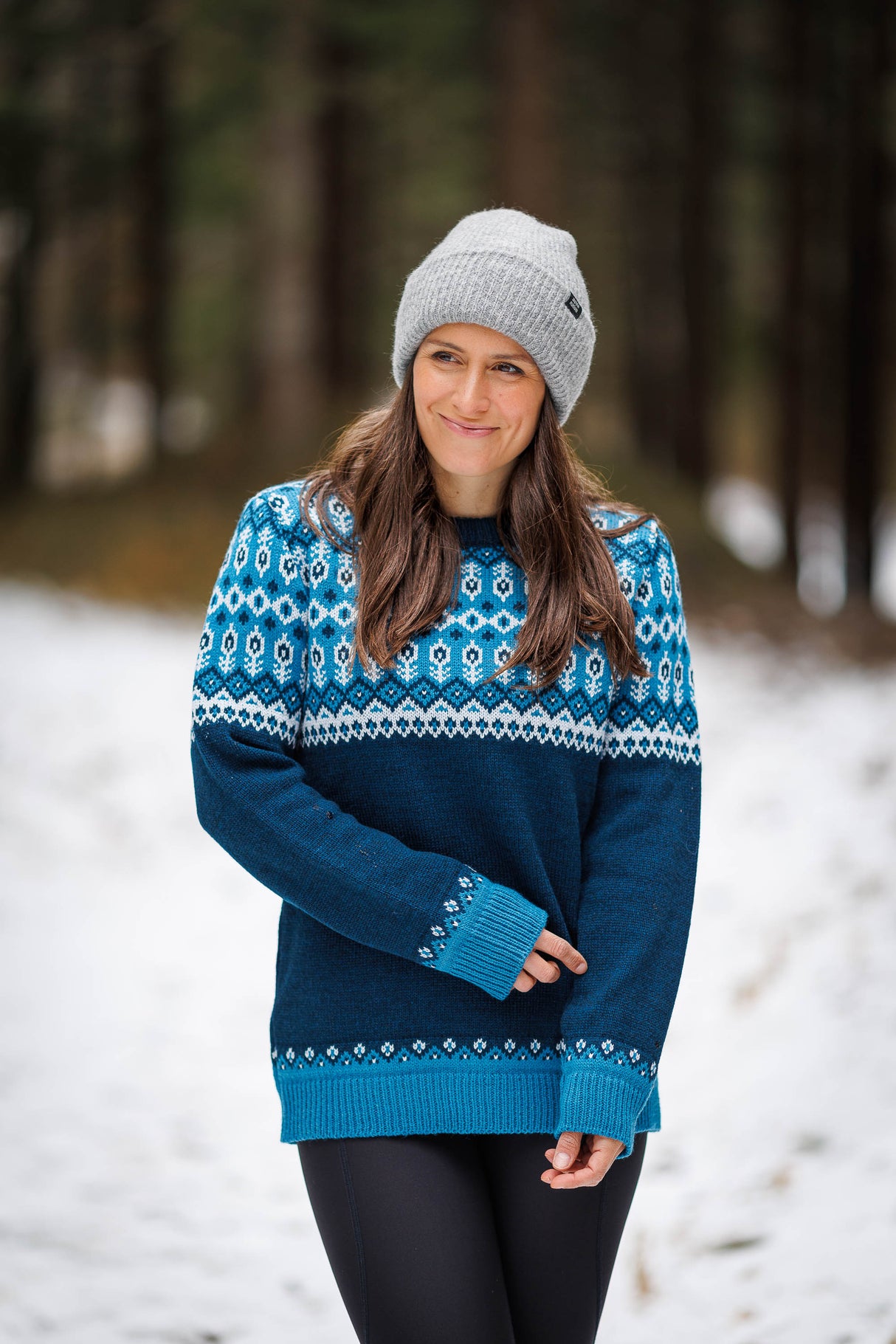 Cosy Cuffed Beanie - Stone Grey