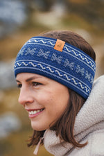 Abisko Knitted Headband Nordic Blue