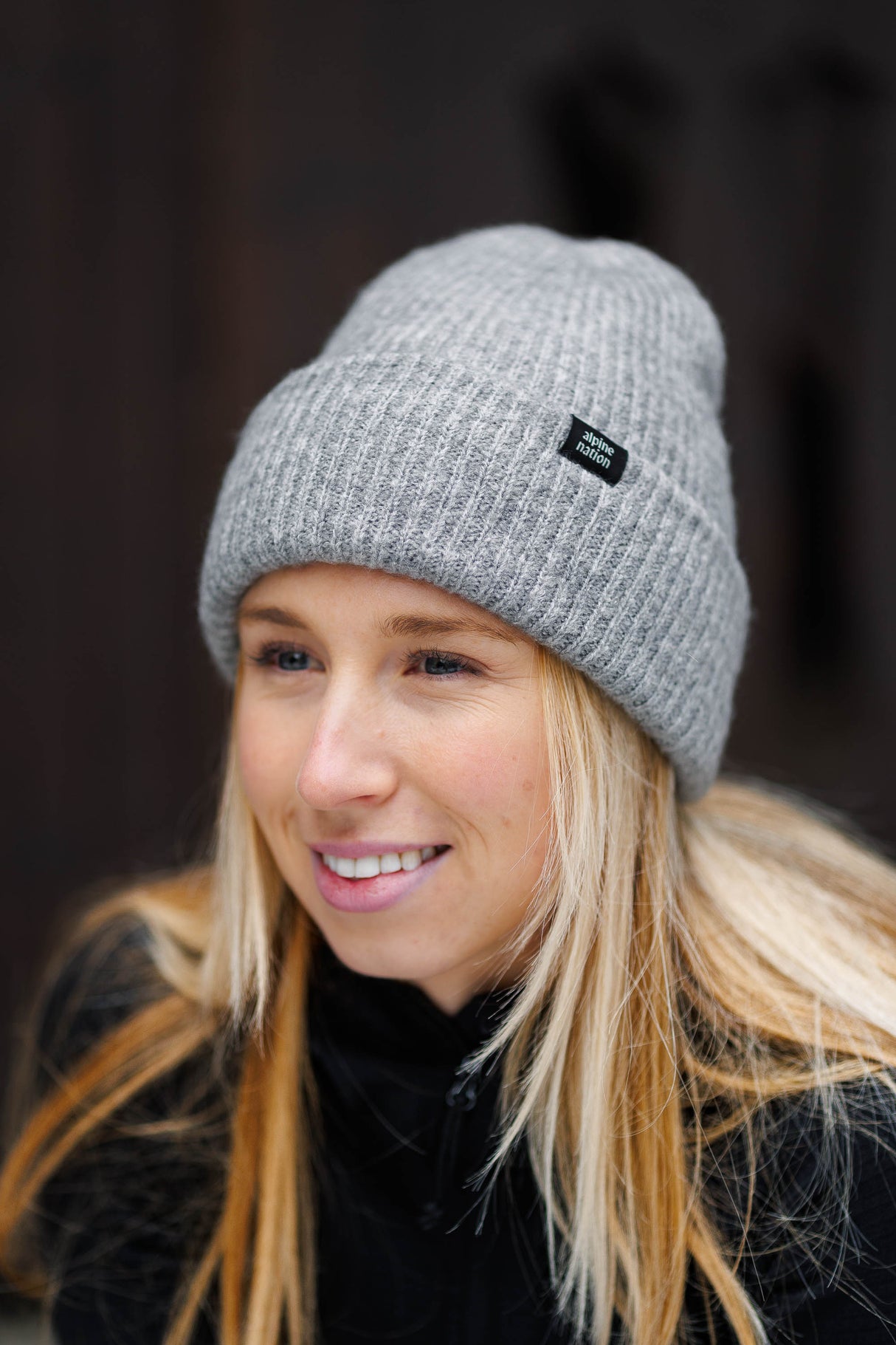 Cosy Cuffed Beanie - Stone Grey