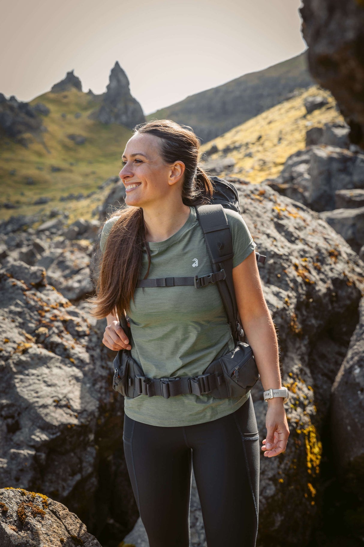 Summit majica s kratkimi rokavi Fern Green