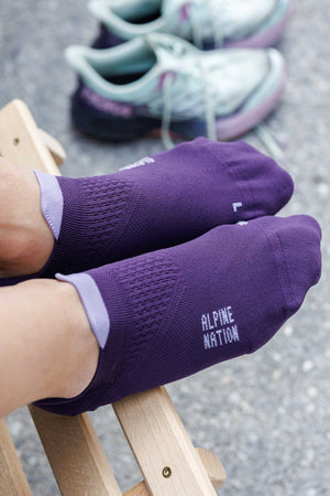 Summit Low Ankle Wandersocken - Violet