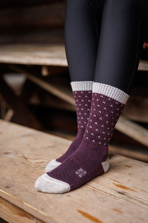 Abisko Merino Socks - Winterberry