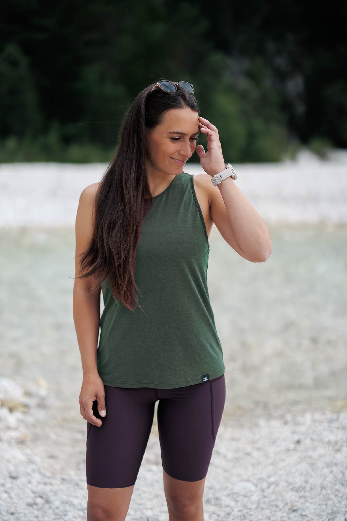 Vagabond top bez rukava - Forest Green