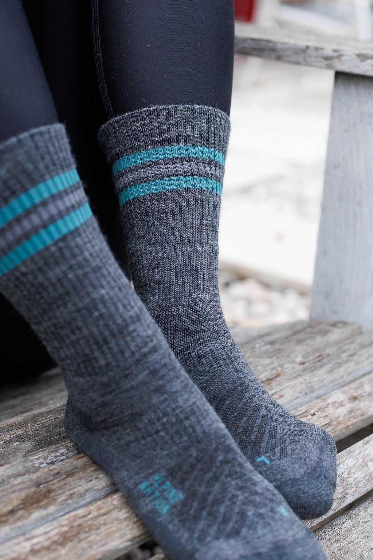 Abisko Merino Socks - Petrol