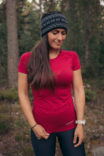 Merino T-shirt Ruby Red