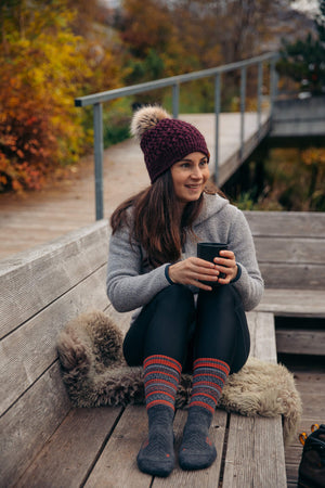 Abisko Merino Socks - Copper