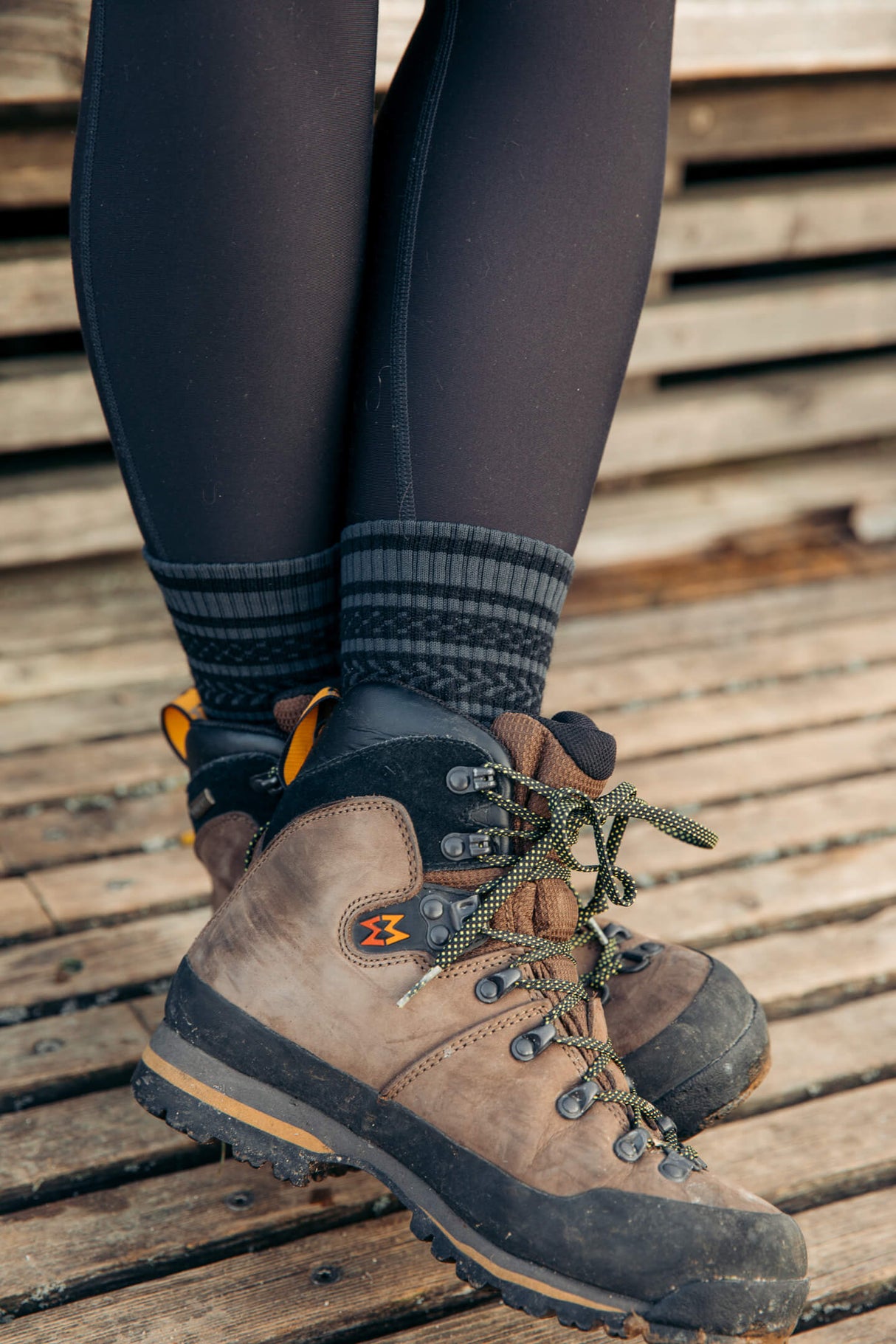 Abisko Merino Socks - Charcoal