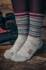 Abisko Wandersocken aus Merinowolle - Holly