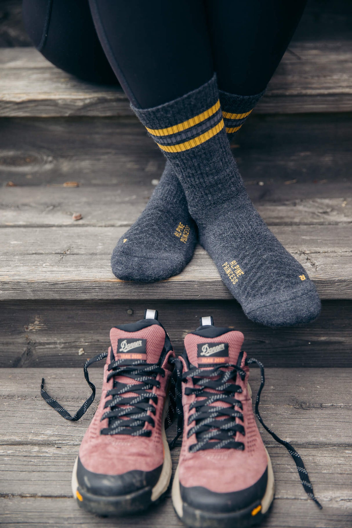 Abisko Merino Socks - Larch Yellow