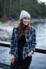 Camicia in flanella Sierra - Charcoal