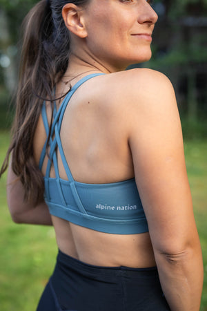 Strappy Sports Bra Petrol