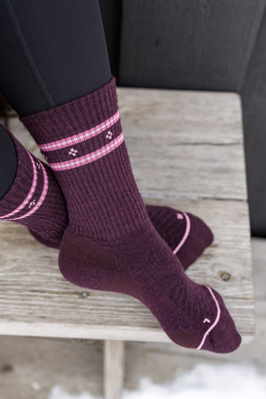 Abisko merino nogavice - Sunset