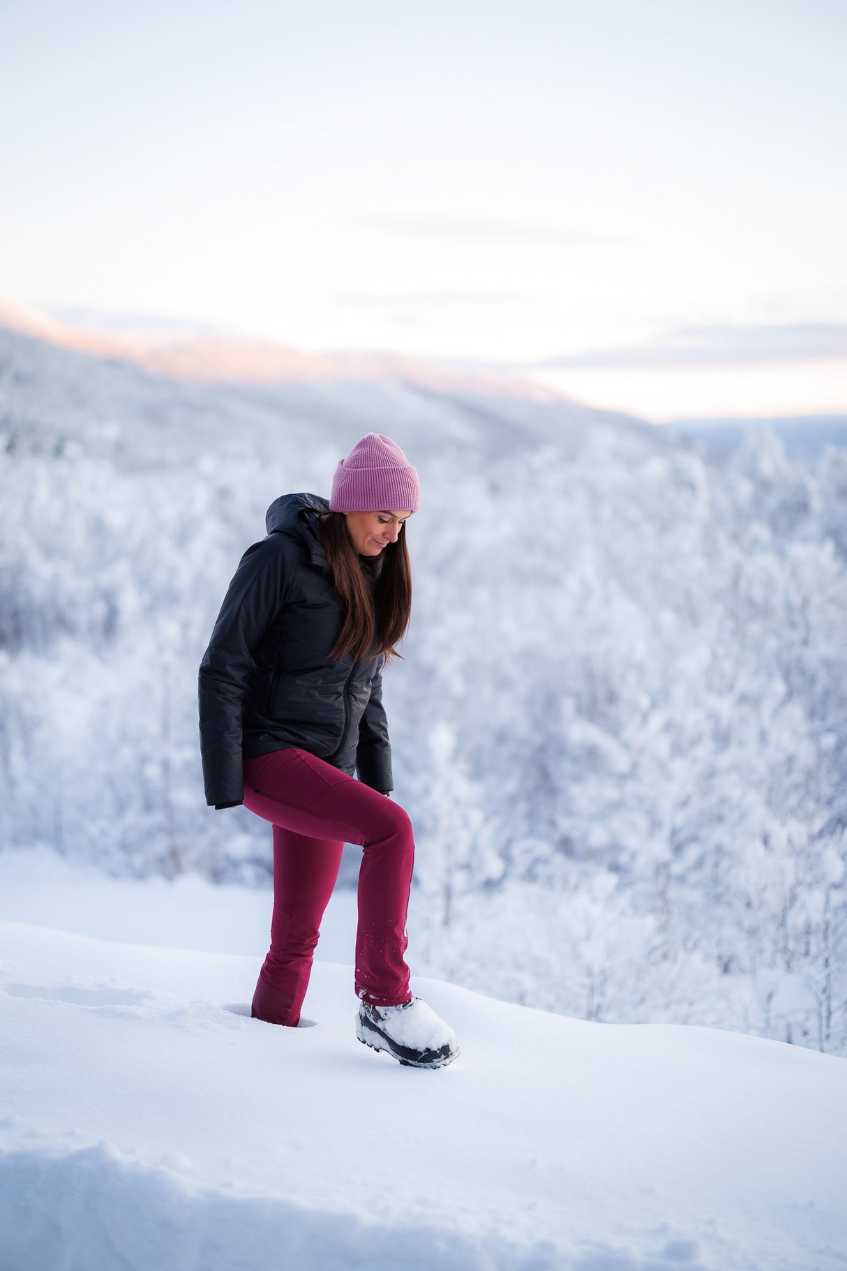 APEX Winter Pocket Leggings Magenta