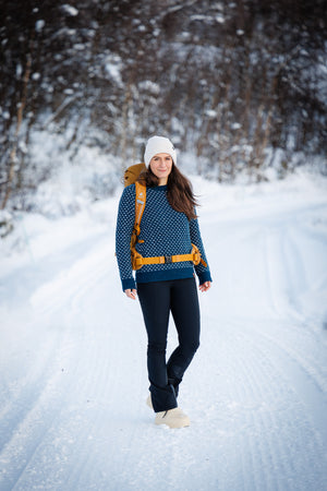 Seceda pleten pulover - Arctic Blue