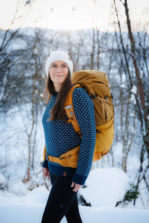 Seceda pleten pulover - Arctic Blue