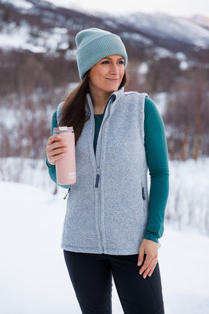 Alpine Wool Vest Stone Grey