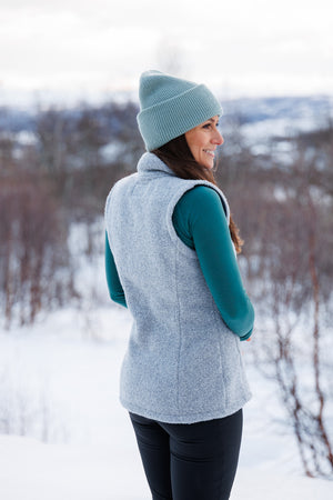 Alpine Wool Vest Stone Grey