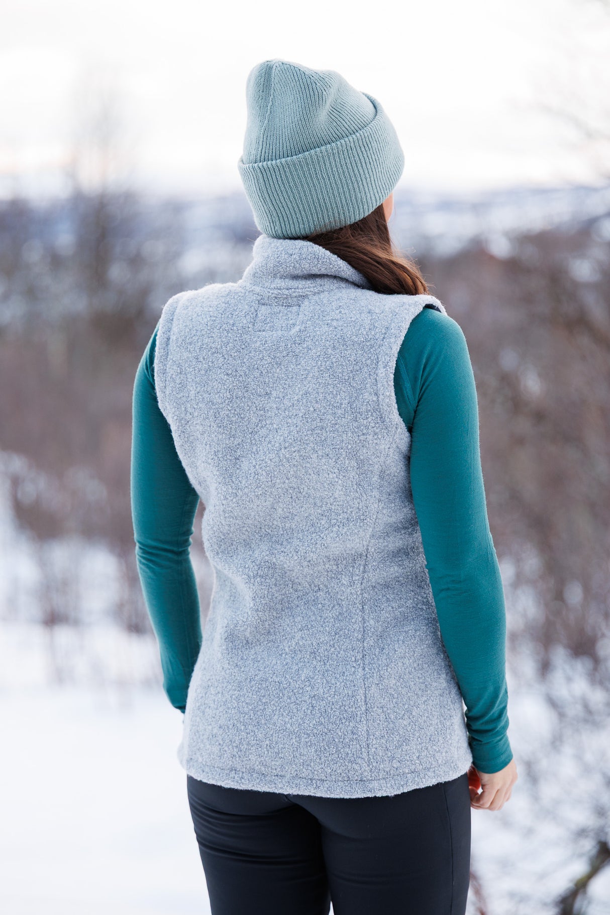 Alpine Wool Vest Stone Grey