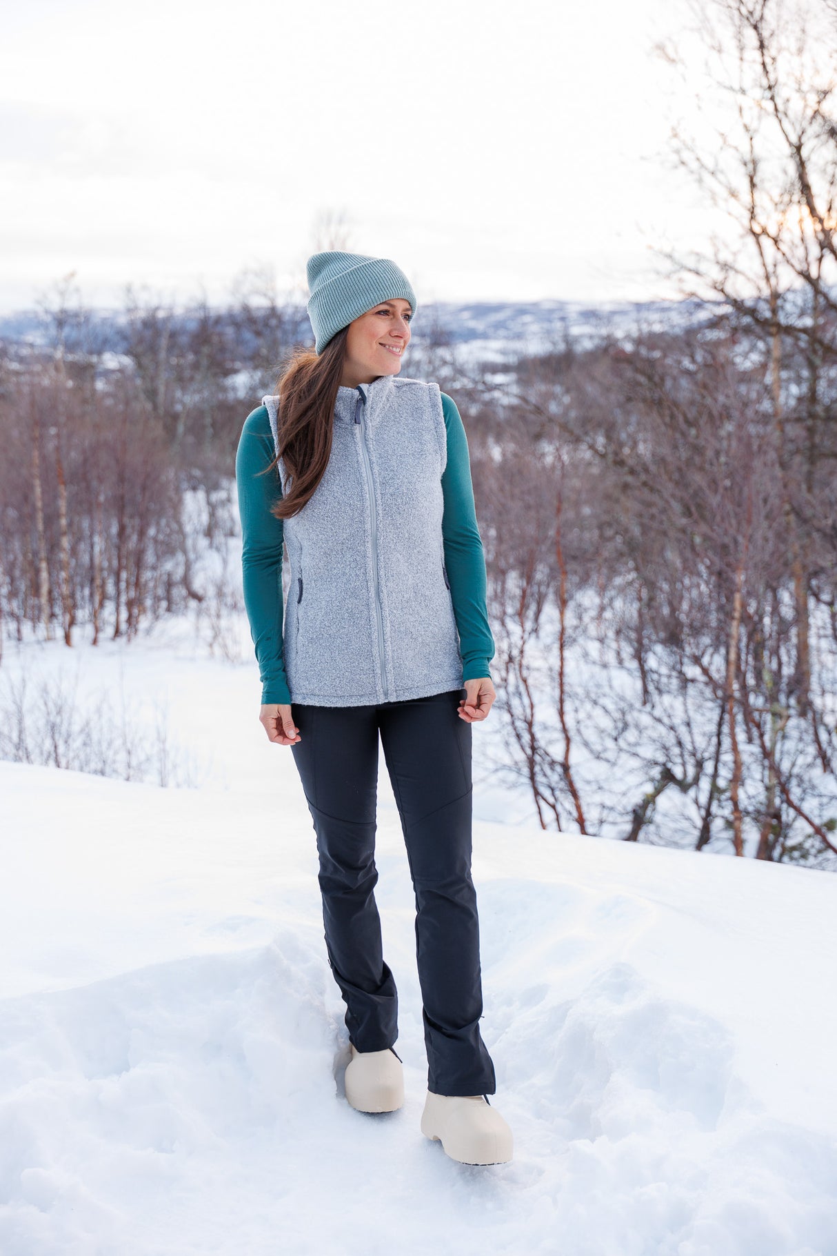 Alpine Wool Vest Stone Grey