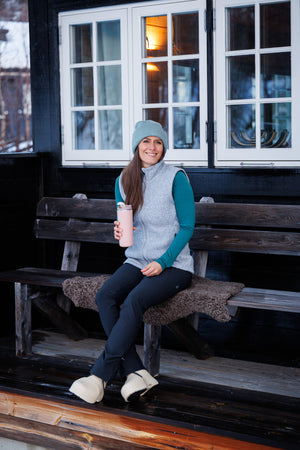 Alpine Wool Vest Stone Grey