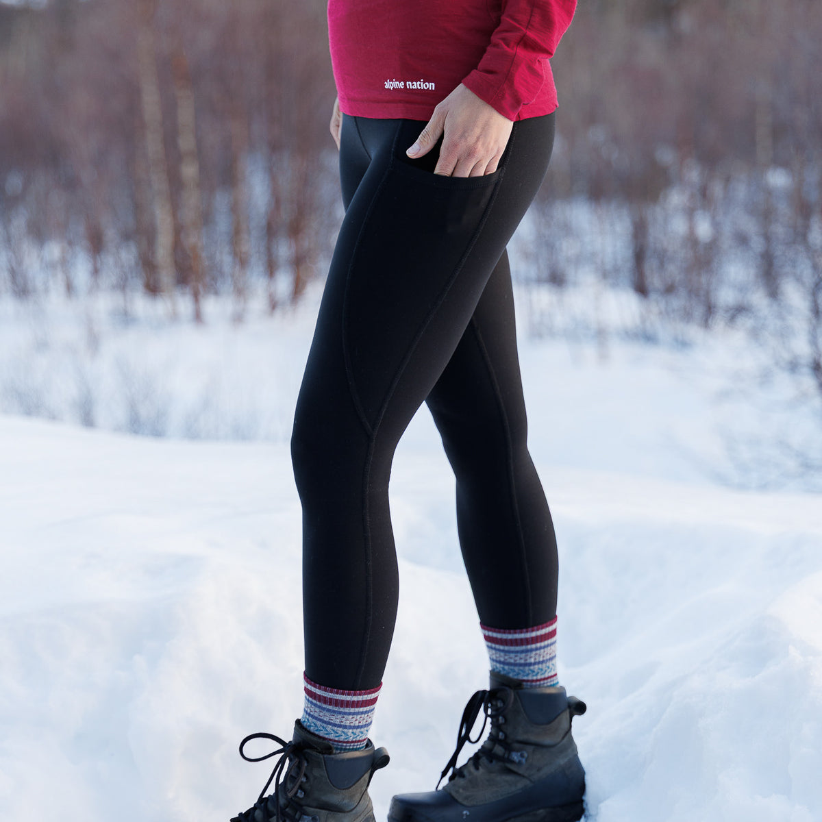 Rise Thermo Pocket Leggings Eclipse – Alpine Nation Outdoor Clothing