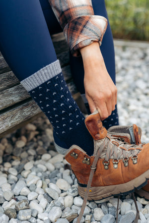 Abisko Merino Socks - Arctic Tide