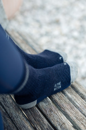 Abisko Merino Socks - Dark Navy