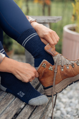 Abisko Merino Socks - Dark Navy