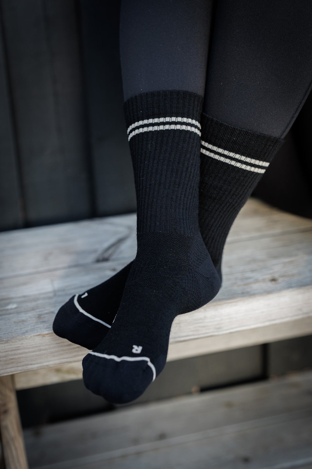 Seceda Light Merino crew čarape Stone