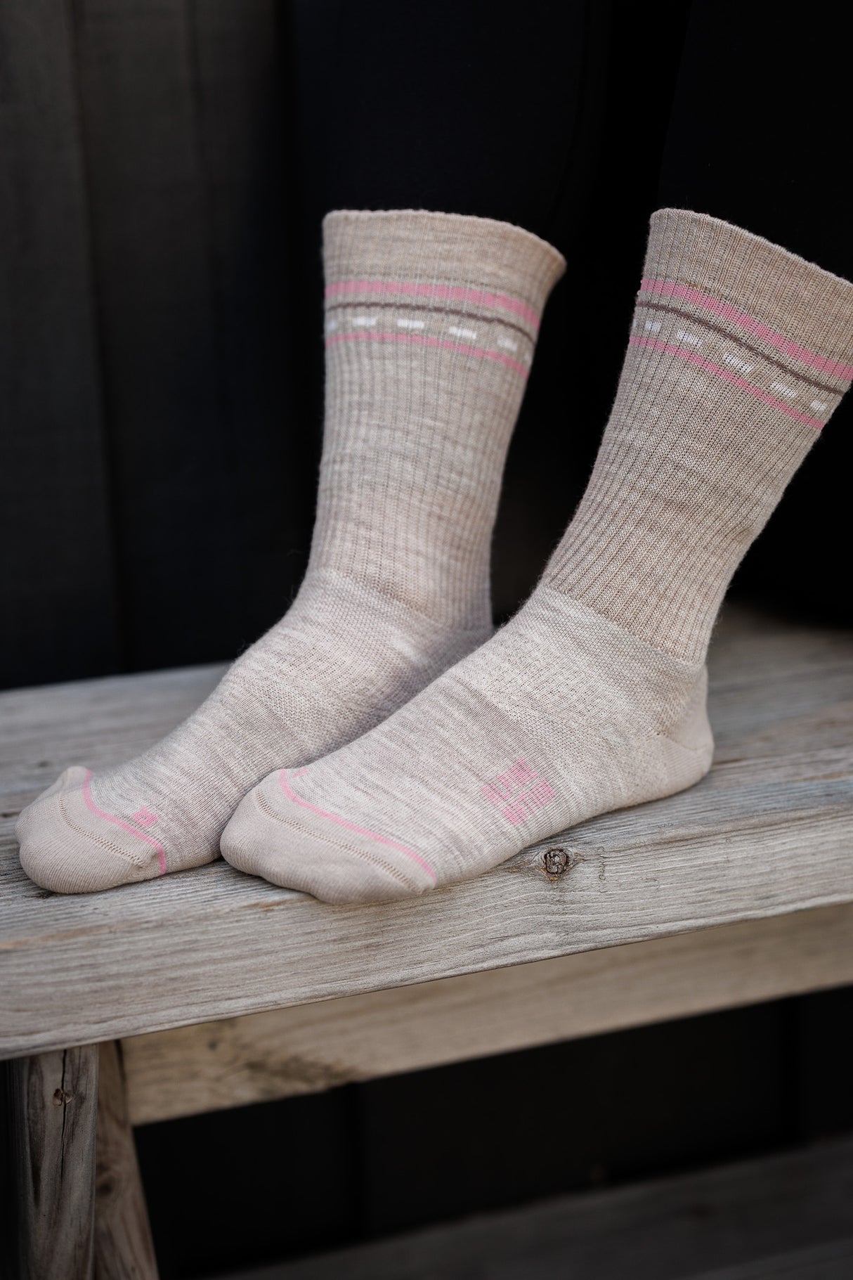 Seceda Light Merino crew čarape Stone