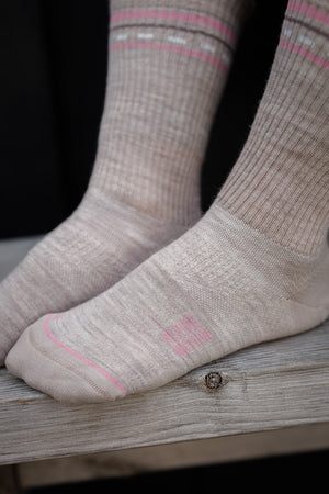 Seceda Light Merino crew čarape Stone