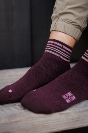 Seceda Light Merino calze mid crew Tulip