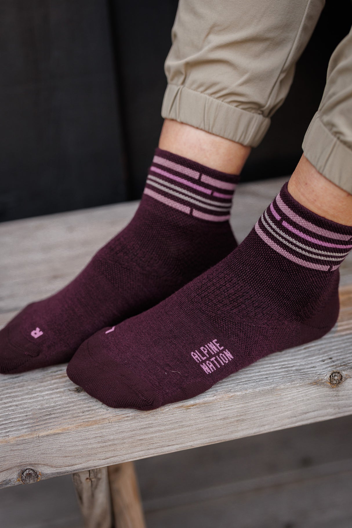 Seceda Light Merino calze mid crew Tulip