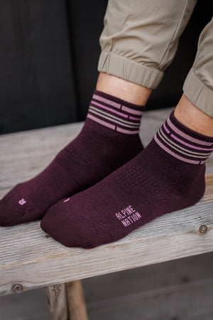 Seceda Light Merino calze mid crew Tulip