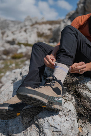 Seceda Light Merino crew čarape Stone