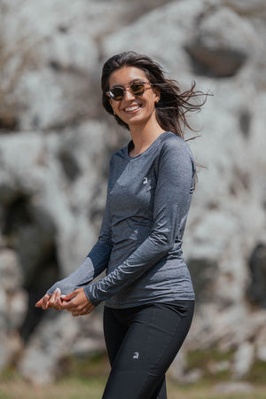 Summit Long Sleeve Tee Steel Grey
