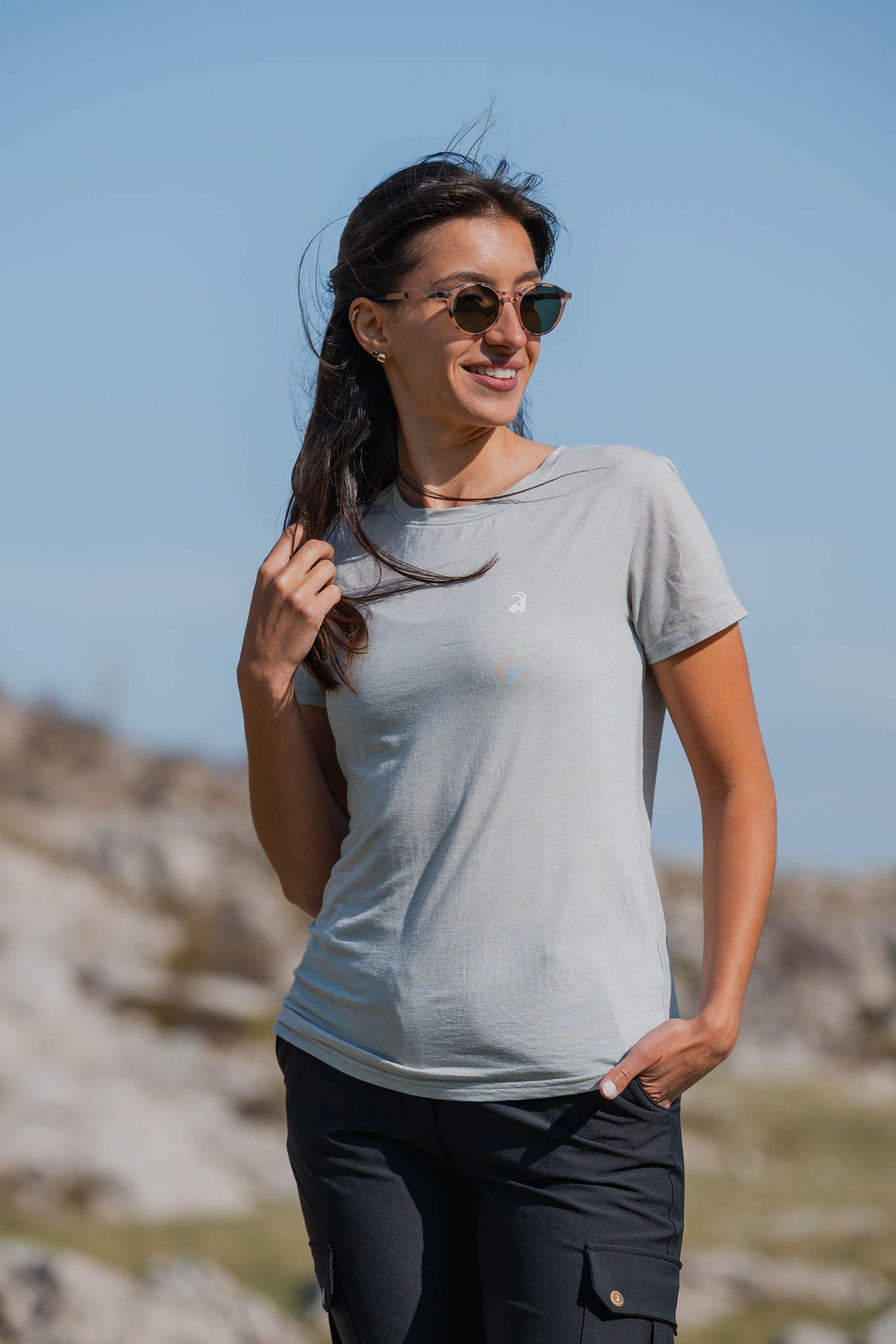 Flow Merino Majica Heather Grey