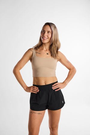 Sierra Crop Top Stone