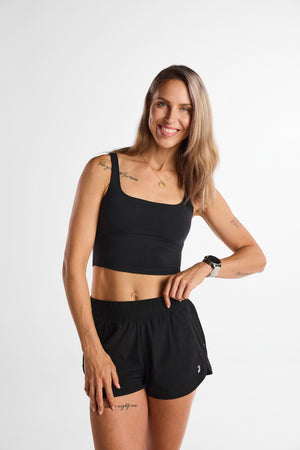 Sierra Crop Top Blackout