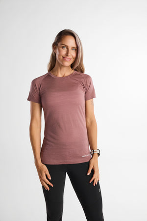 Merino Short Sleeve Tee Mauve