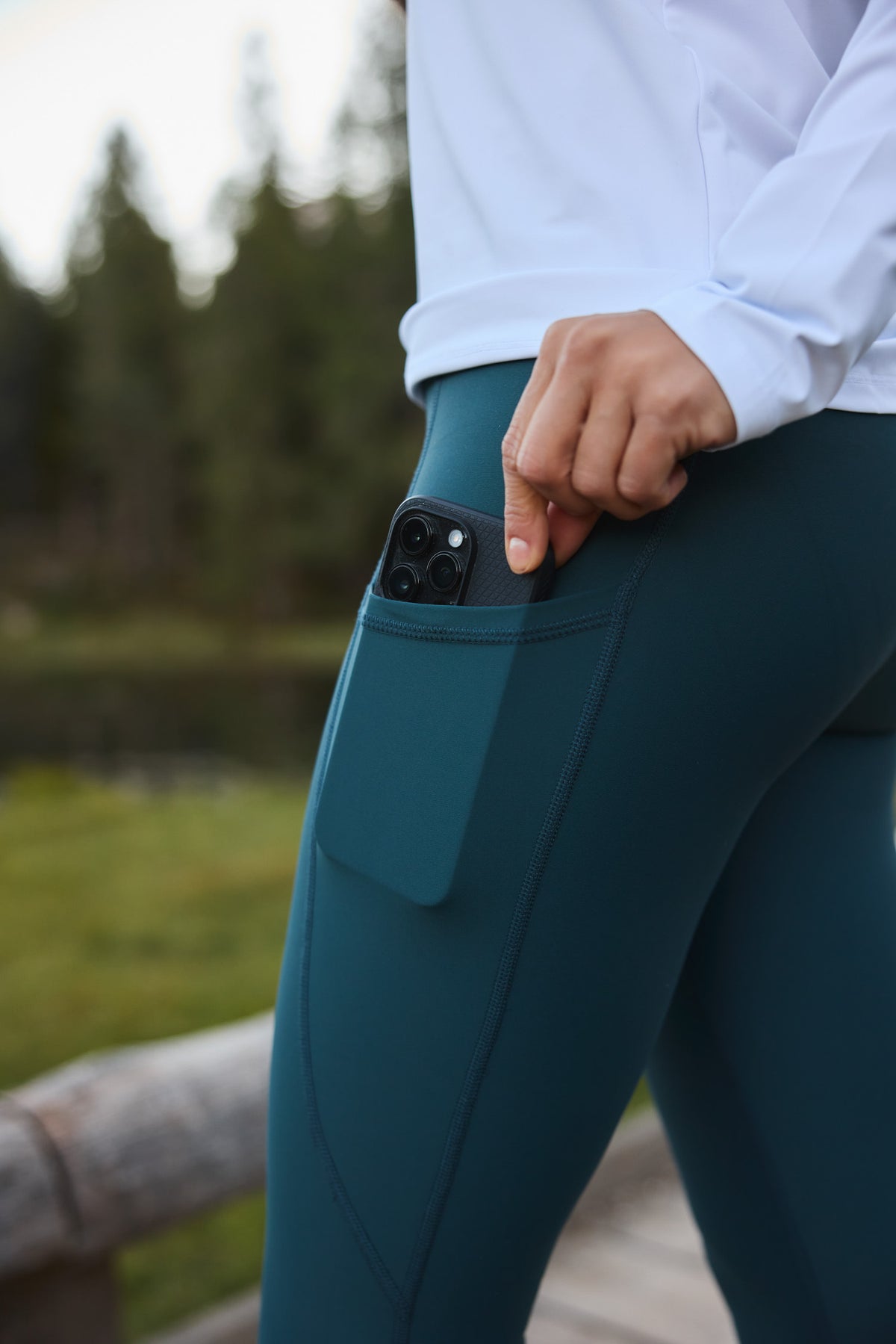 Summit pajkice z žepi Deep Teal