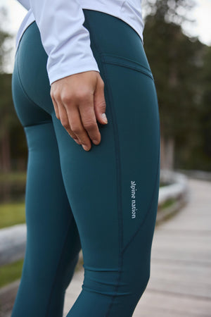 Summit Pocket Leggings Deep Teal