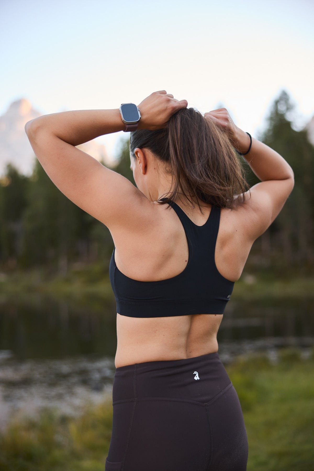 Lava Rock Racerback Sports Bra