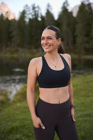Lava Rock Racerback Sports Bra