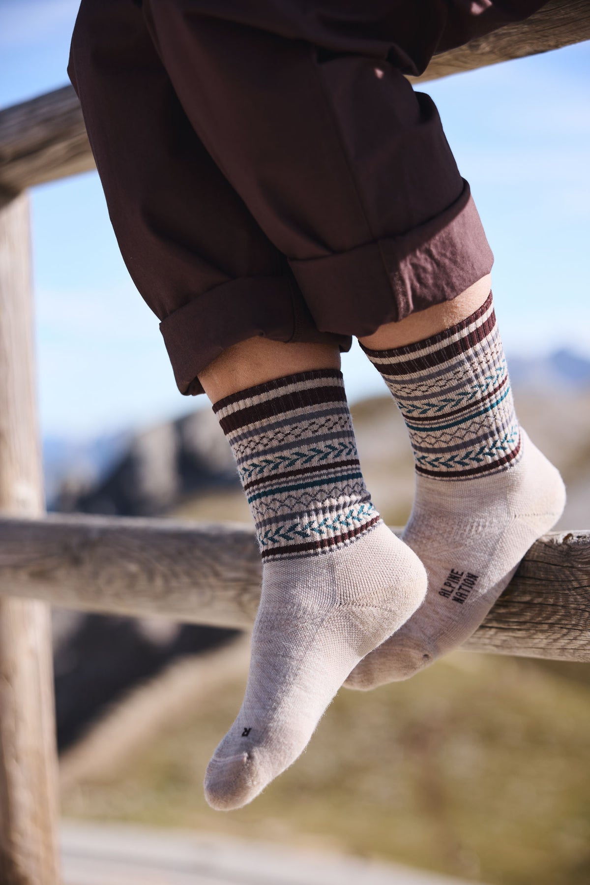 Abisko Merino Socks - Frostwood