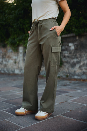Nomad hlače od platna - Olive