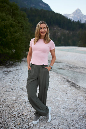 pantaloni Parachute - Olive