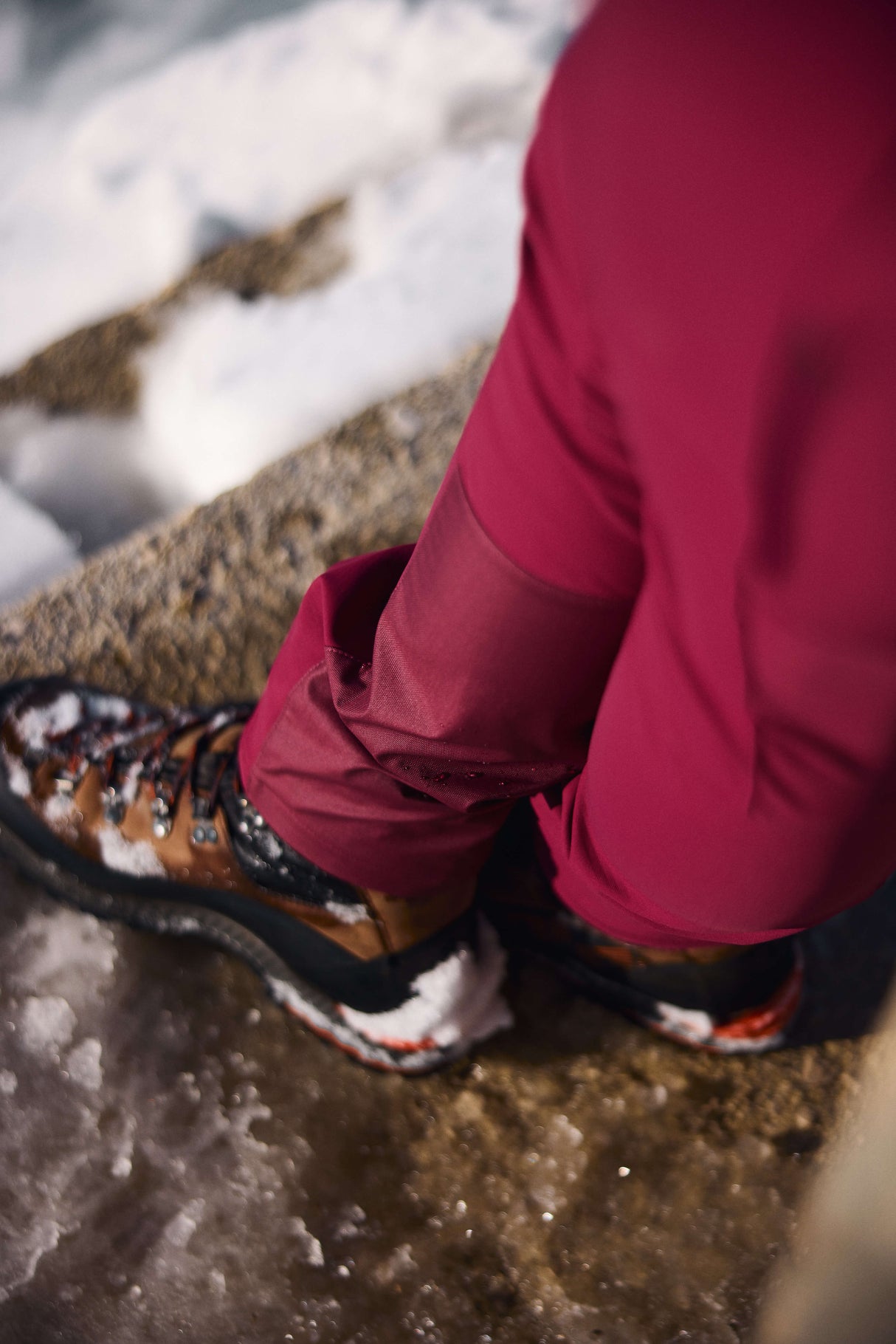 APEX zimske pajkice z žepi Magenta
