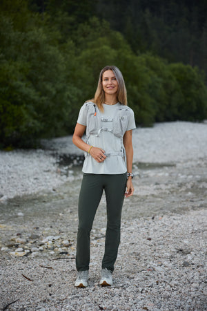 Flow Merino Tee - Heather Grey